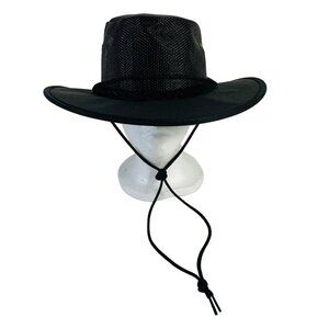 Barmah Hats Canvas Drover Size M Black Australian Cowboy Fish Hike Unisex Gift
